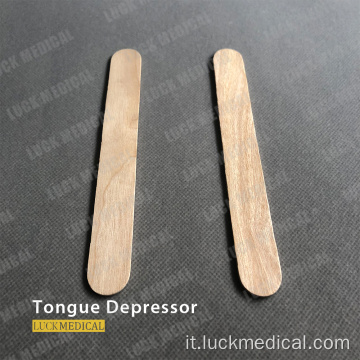 Depressor per lingua in legno usa e getta